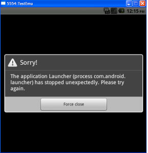 Fix Force Close Android Apps Error - 1