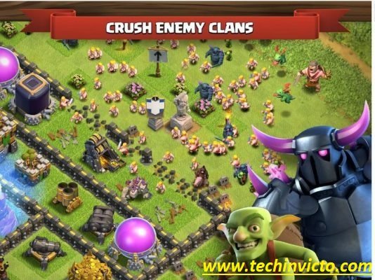 Download Clash of Clans v10.134.6 Mod APK Unlimited Gems & Money - 01