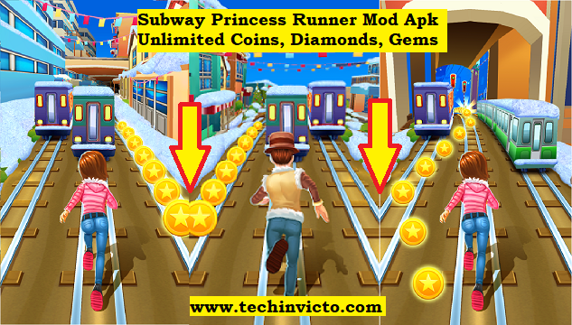subway princess runner mod apk unlimited diamonds